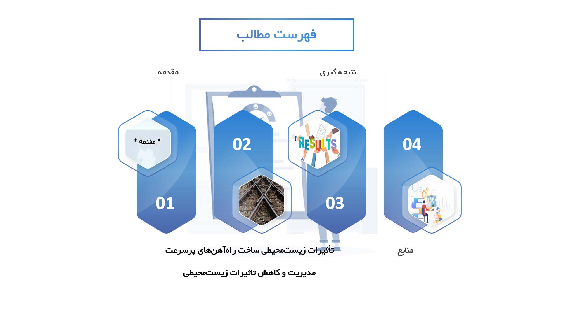 پاورپوینت در مورد ارزیابی تأثیرات ساخت راه‌آهن‌های پرسرعت بر محیط‌زیست